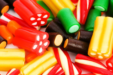 Background made of colourful sweets