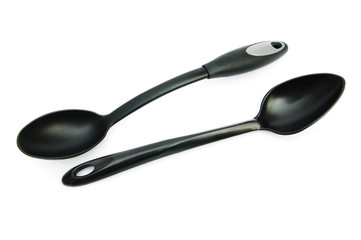 Stirring spoon isolated on the white background