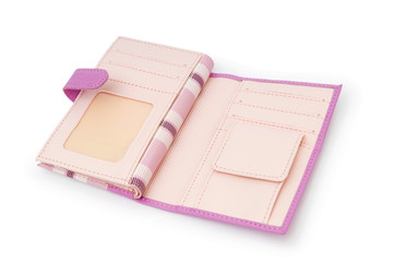 Wallet isolated on the white background