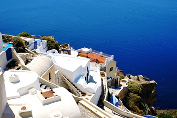 Fototapeta na wymiar Architektura na wyspie Santorini, Grecja