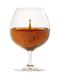 Brandy splash in a snifter glass