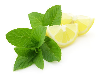 Fresh lemon and mint