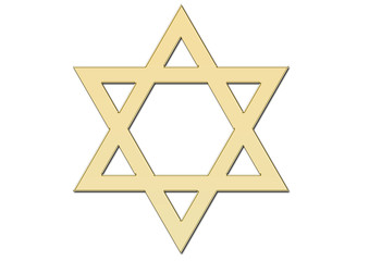 Estrella de David de oro