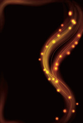 Blurry abstract orange light effect background