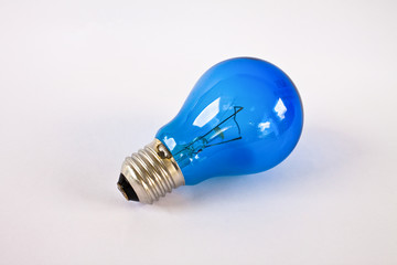 light bulb on white background