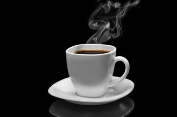 Very hot coffee