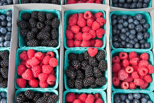 berry medley with heart
