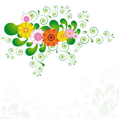 nature theme background with place for your text. eps10.