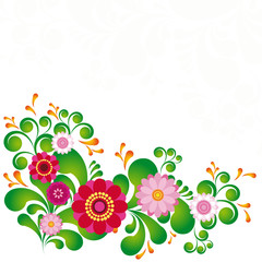 Colorful flower. Floral background.