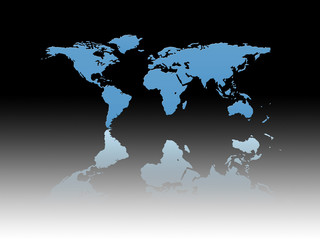 Obraz na płótnie Canvas World outline map