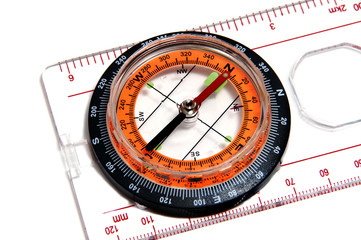 ruler with compass