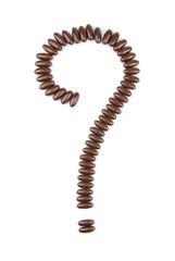 Chocolate question mark