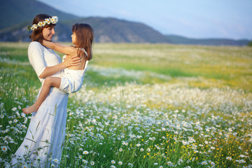 Happy mother with her child