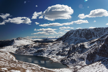 Obraz premium Beartooth Pass: Schneebedeckte Berge