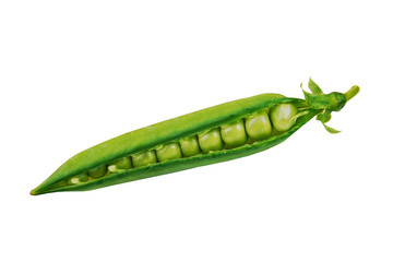 Peas in a pod - isolated