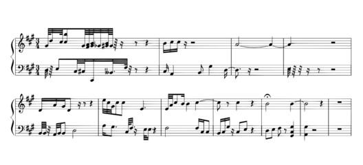 Obraz premium music notes