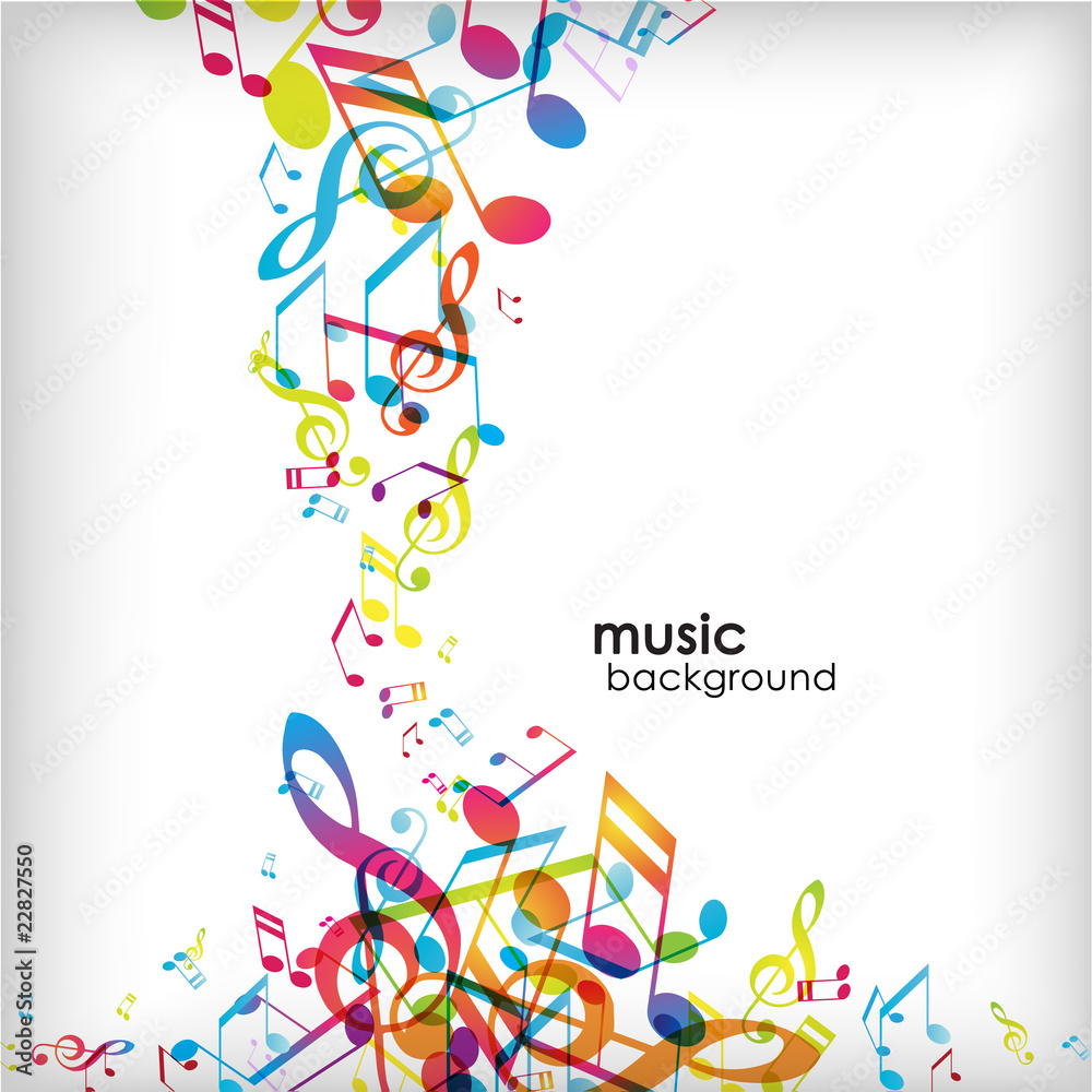 Canvas Prints abstract background with tunes.