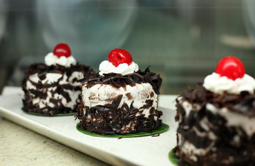 black forest cake small portion