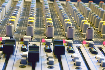 A sound control mixer detail view.