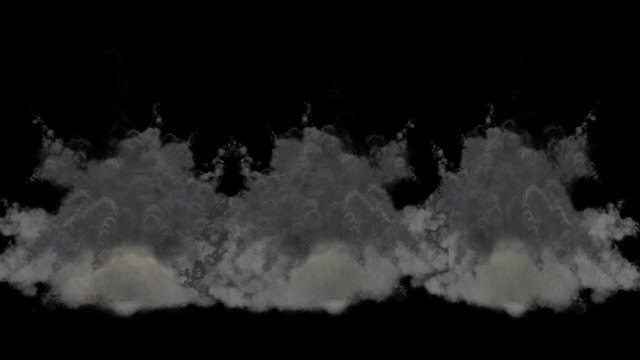 Grenade explosion ground hit