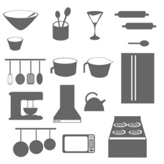 Kitchen Objects Silhouette