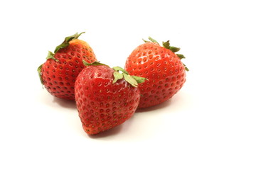Three Strawberries