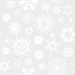 Fototapeta na wymiar seamless snowflakes background