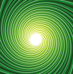 Green Twirl Burst Background