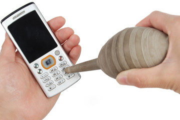 cleaning mobilephone