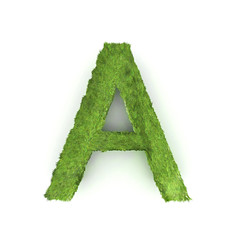 green grass letter
