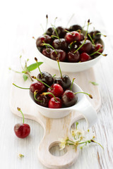 fresh red cherry