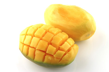 two mango served