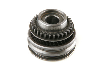 stainless cogwheel isolated