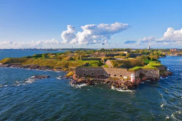 Poster Suomenlinna fortress in Helsinki, Finland © Scanrail