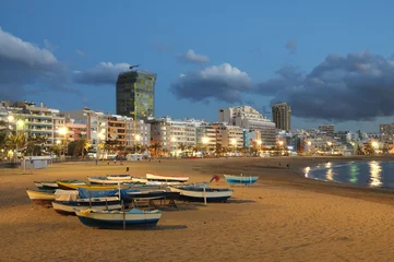 Fotobehang Beach in Las Palmas de Gran Canaria, Spain © philipus