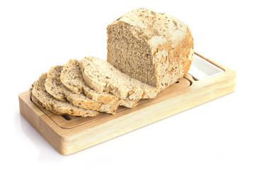 sliced bread isolated