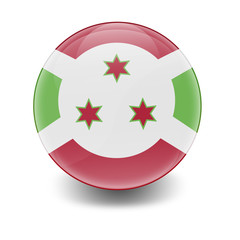 Esfera brillante con bandera Burundi