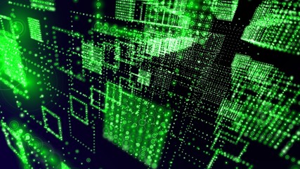 green matrix abstract wallpaper - hdtv format