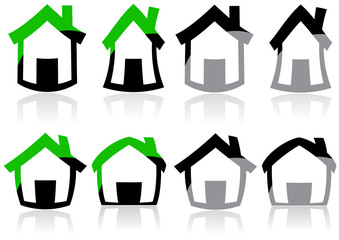 Fototapeta premium home icons