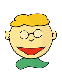 Kindergesicht Lächelnd