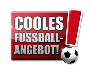 Cooles Fussball-Angebot! Button, Icon