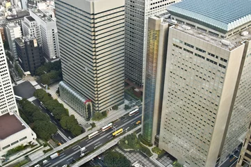 Foto op Plexiglas Grattacieli e Strade Sopraelevate a Tokio 01 © bosanza