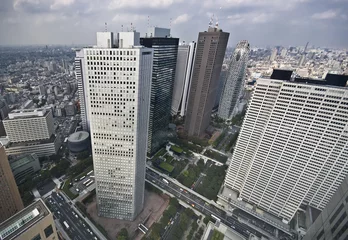 Foto op Aluminium Grattacieli a Tokio 03 © bosanza