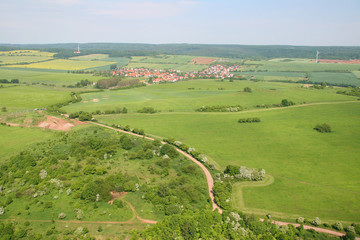 Fototapeta na wymiar Zobacz regionu Mansfeld