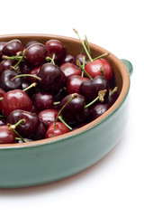 Bowl of Organic Cherries