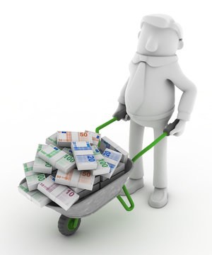 Schubkarre voll Geld