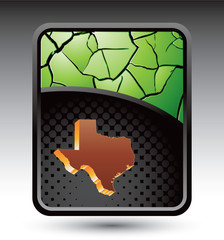 texas state green cracked background