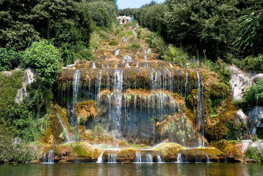 The Great Waterfall in the park of the Royal Palace of Caserta
