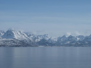 Fototapeta na wymiar Zima w Norwegii