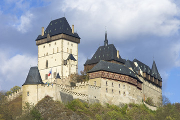Fototapeta na wymiar Karlstejn castle in Czech Republic